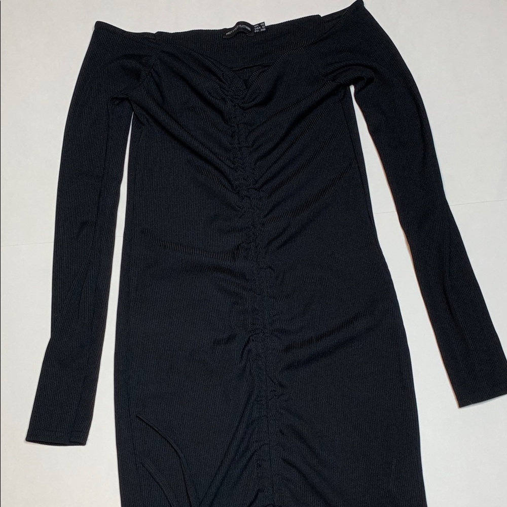 Pretty little thing black synch dress